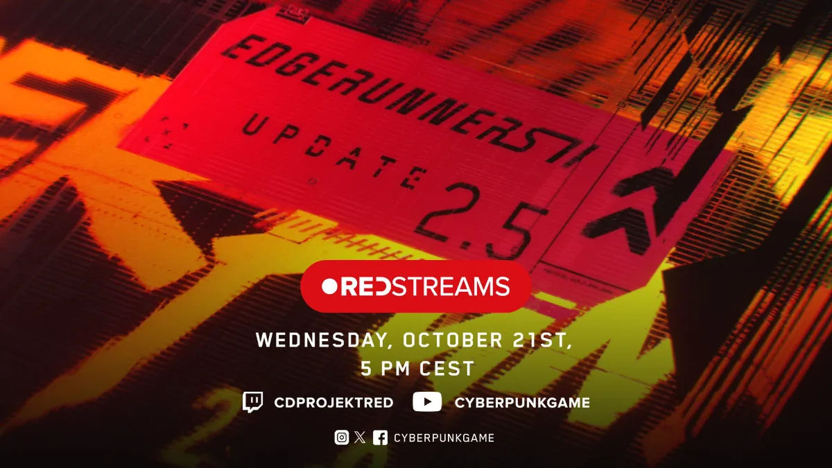 REDstreams – Cyberpunk 2077 Update 2.5 und Edgerunners 2-Crossover